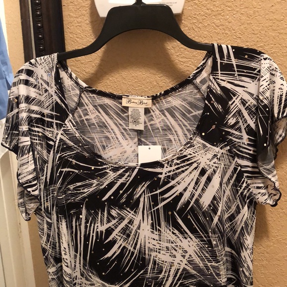 Haut Débardeur Noir Pailleté Rampage Pour Femme - Taille M - Neuf Avec étiquettes (NWT) - Fabriqué Aux USA